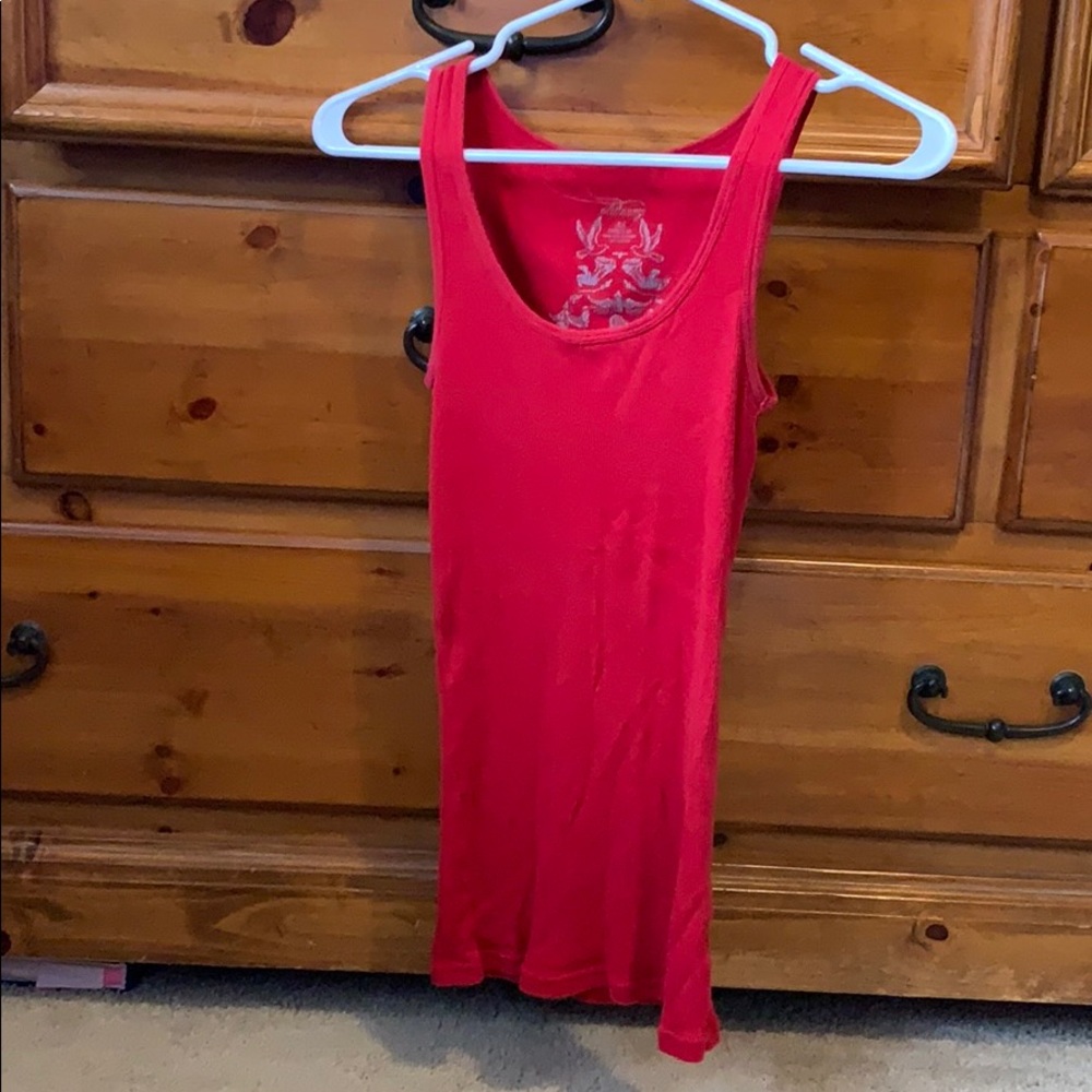 Red tank top